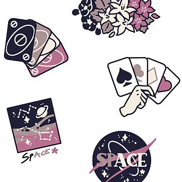 Feuille d'autocollants de mèmes asexués ! | Sticker