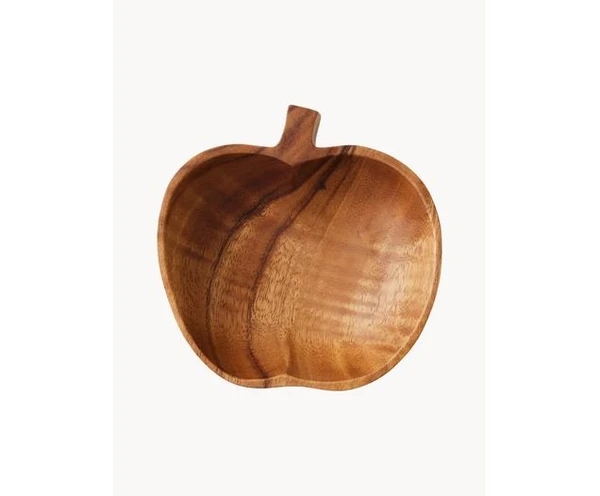 Petits bols artisanaux en acacia Fruit, 2 pièces