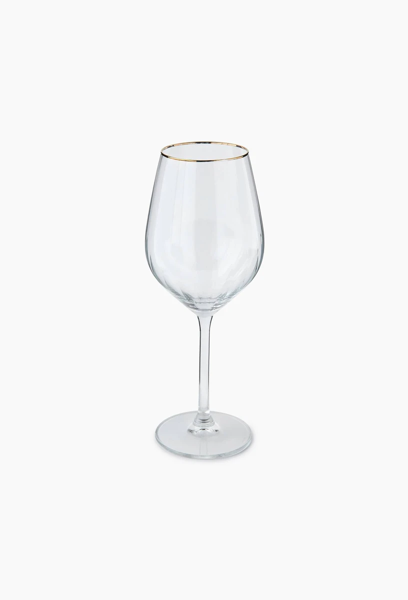 Verre à vin finition striée, 50cl TRANSPARENT Marque Nationale
