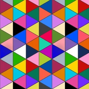 Harlequin Dreams #2 - black lines, Fabric | Spoonflower