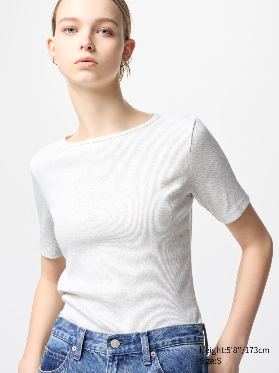 T-shirt col bateau (Demi-manches)