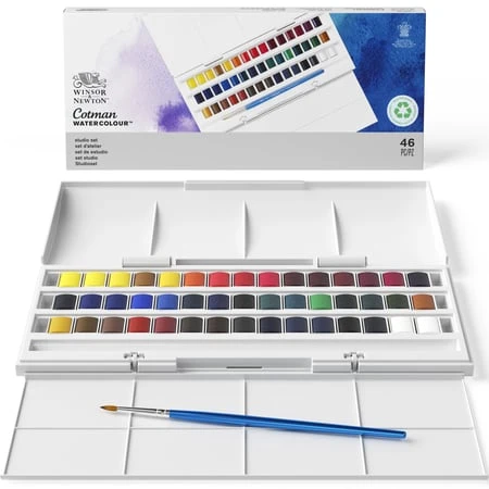 Coffret aquarelle Cotman - 45 demi-godets