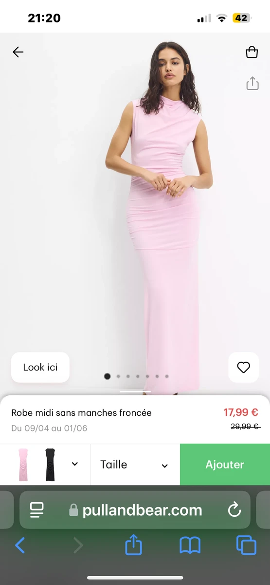  robe rose 