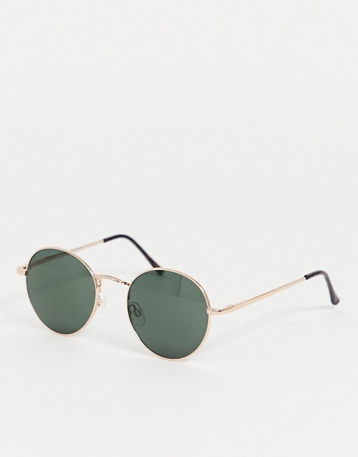 AJ Morgan - Lunettes de soleil rondes - Doré