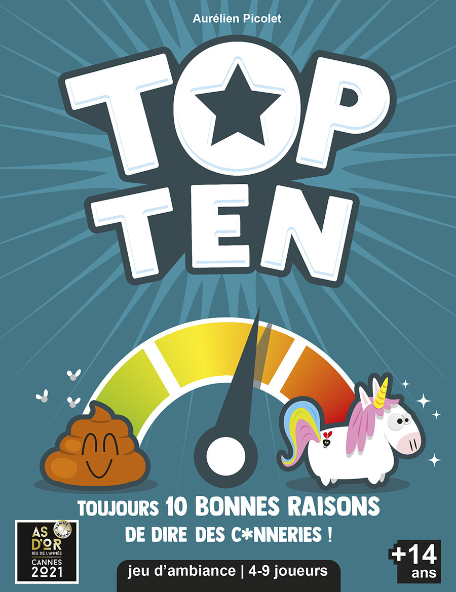 Jeu d’ambiance Asmodee Top Ten