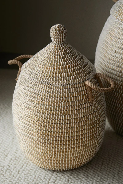 Panier de rangement avec couvercle