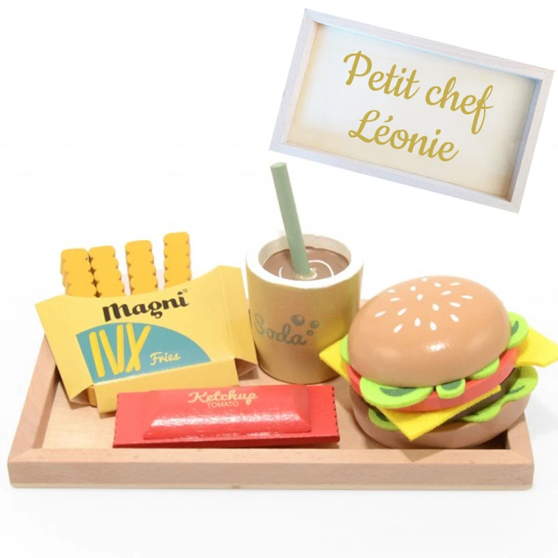 Set burger en bois - Magni