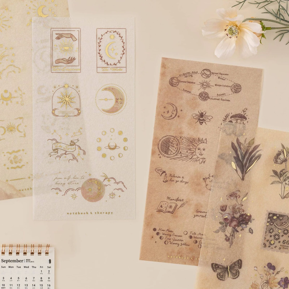 Tsuki ‘Moonlit Spells’ Sticker Set ☾ – NotebookTherapy