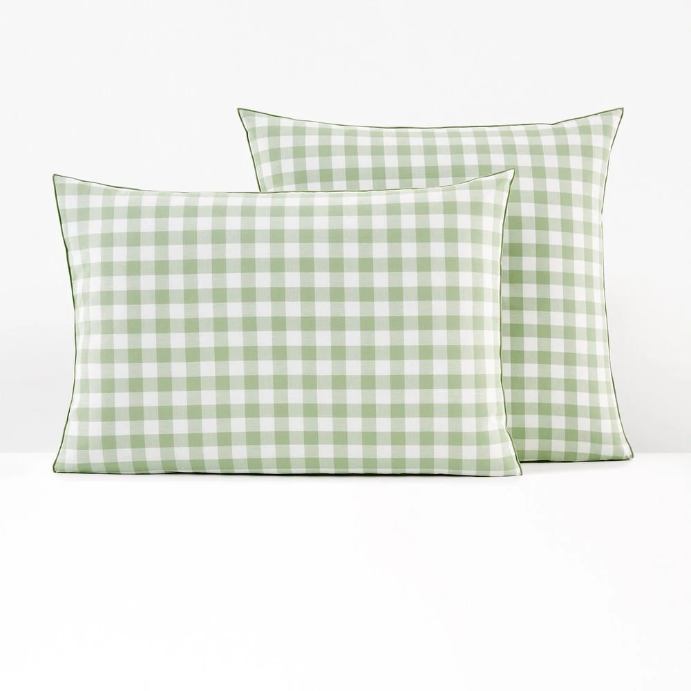 Taie d'oreiller coton, Veldi vert