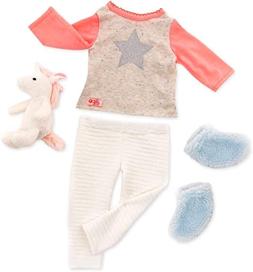 Our Generation - BD30311Z- Tenue Classique - Pyjama licorne: Amazon.fr: Jeux et Jouets
