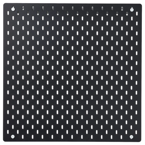 SKÅDIS Panneau perforé - noir 56x56 cm