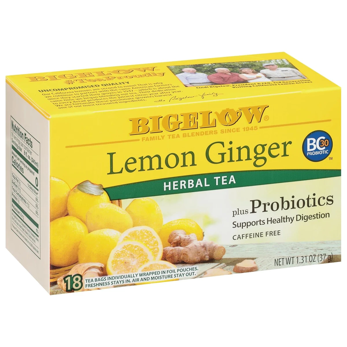 Bigelow | Lemon Ginger Herbal Tea