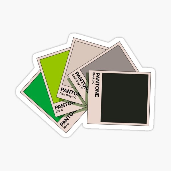 Aromantic Pride Pantone Swatches | Sticker