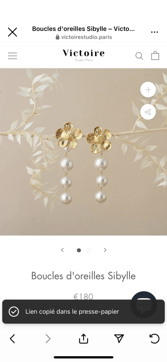 Boucles d’oreilles Sybille 