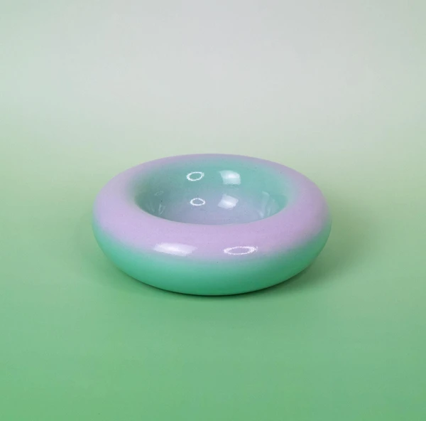 Bol ombré vert et violet 14cm