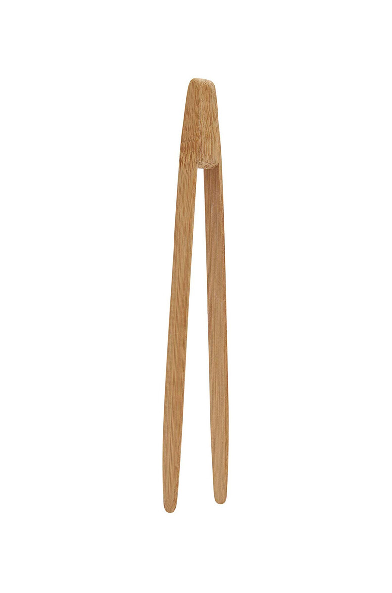 Pince à toast en bambou. 24 cm non colorée non aimantée pour attraper les  toast au grille pain ou pour le service