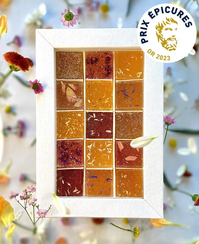 Coffret "Eclosion" de Pâtes de Fleurs, confiserie biologique 15 pièces