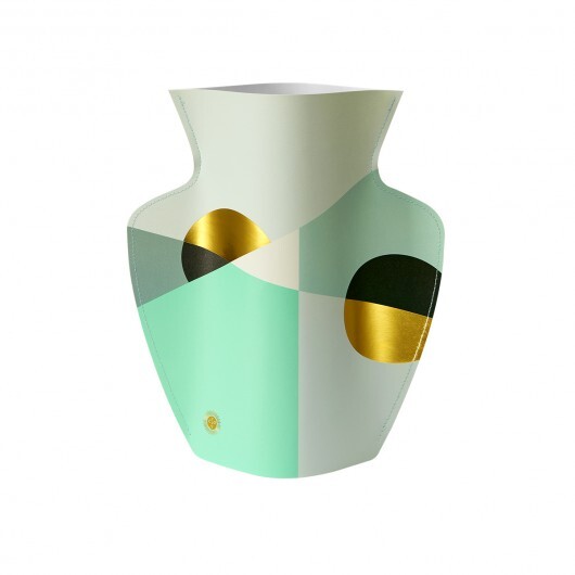 Vase en papier Siena Menthe - Octaevo