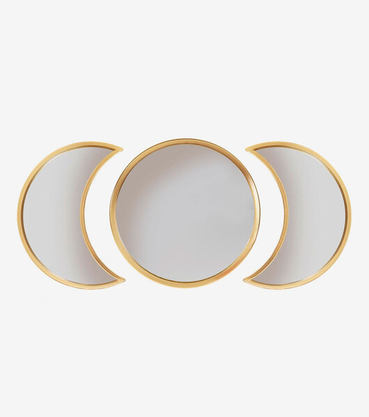 Set de 3 miroirs doré - Moon Phases