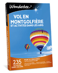 Coffret Cadeau Vol en montgolfière et activités dans les airs | Wonderbox