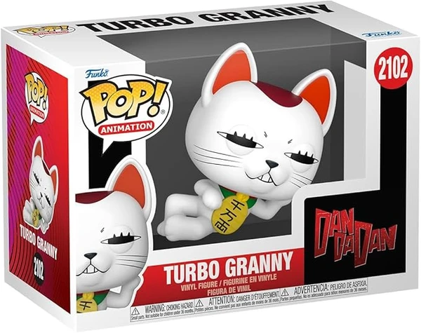 Funko Dandadan Turbo Granny Vinyl Figur 2102 Indifférent Pop! Standard polychlorure de Vinyle