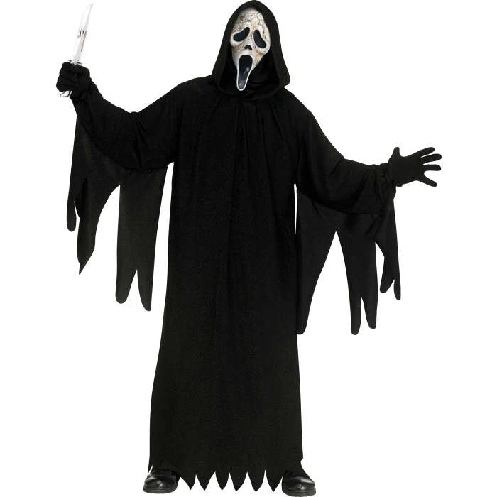 DELUXE Scream 6 Aged GhostFace Costume Robe & Mask