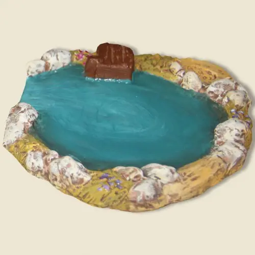 La mare aux canards (plâtre haute densité) 2 cm