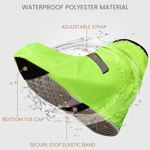 BELLE VOUS Couvre Chaussures Réutilisables - Couvre Chaussure Imperméable pour Pluie et Neige - Sur Chaussure Homme et Femme - Protege Chaussure Impermeable Moto et Velo