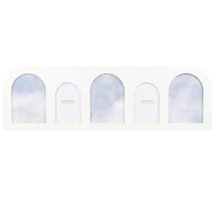 Cadre multivues 5 photos arches blanches 71x22