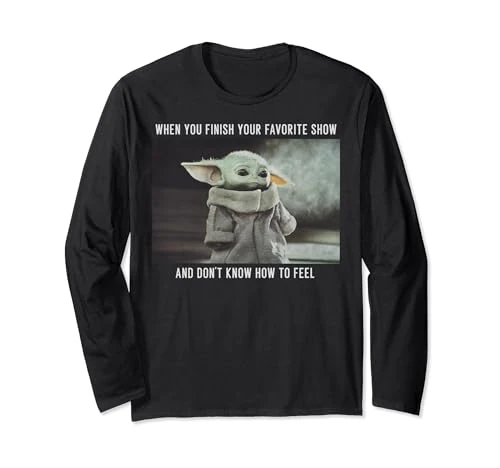 Star Wars Mandalorian The Child Favorite Show Meme Manche Longue