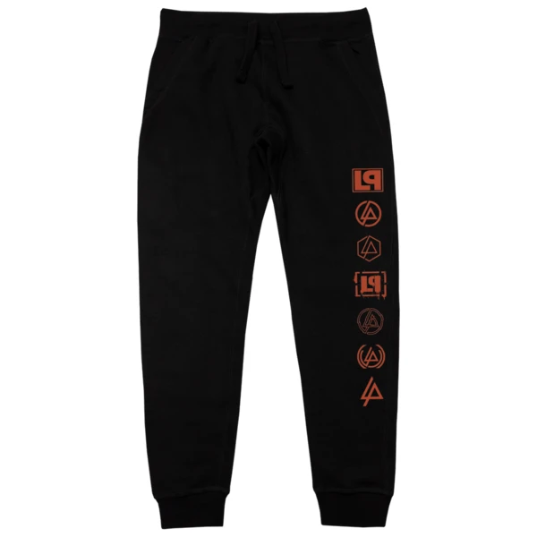 LP Icon Stacks Black Joggers