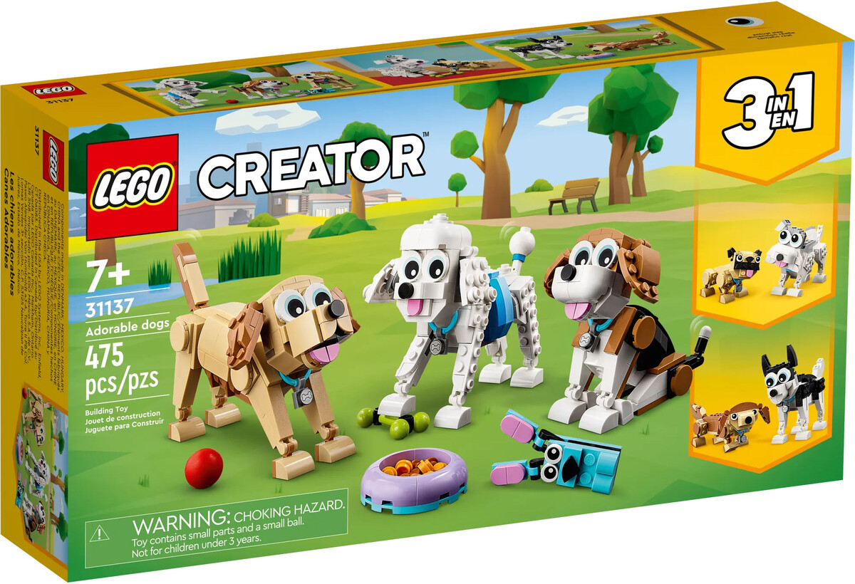LEGO Creator 31137 pas cher, Adorables chiens