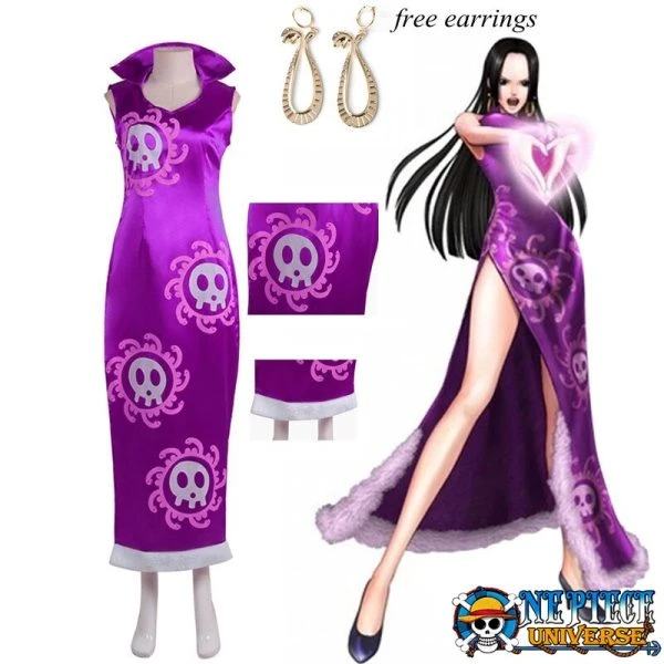 Boa Hancock Purple Dress Anime Cosplay | One Piece Universe Store