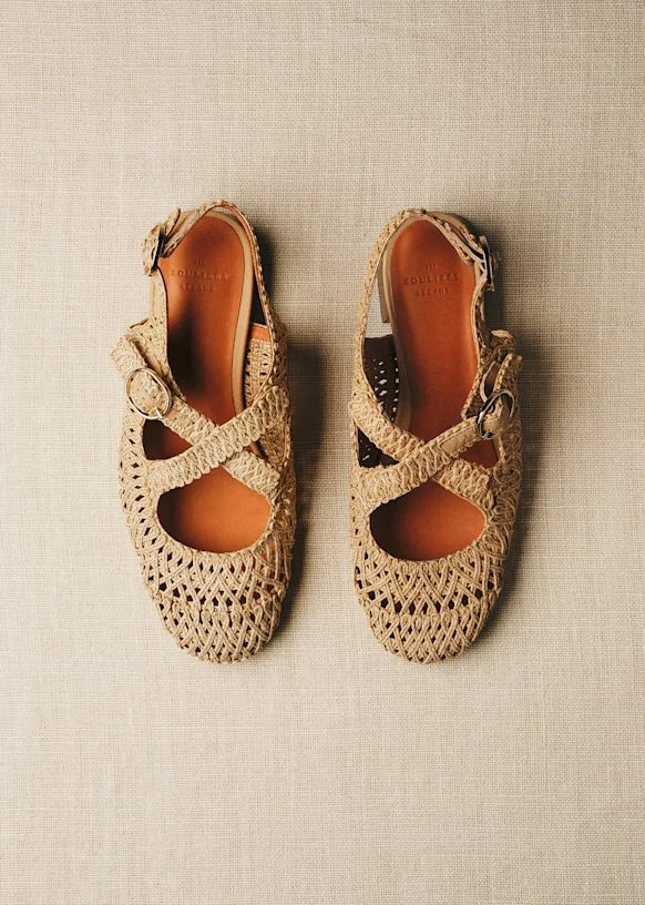Ballerines Low Nala - Naturel Textile Tressé