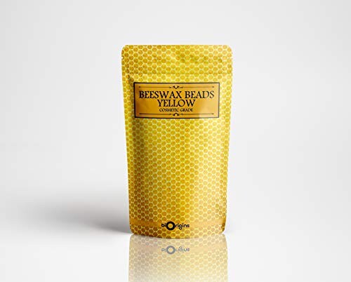 Perles de cire d’abeille jaune de qualité cosmétique 100 g