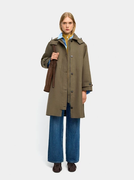 Veste légère avec capuche Kaki | Parfois France