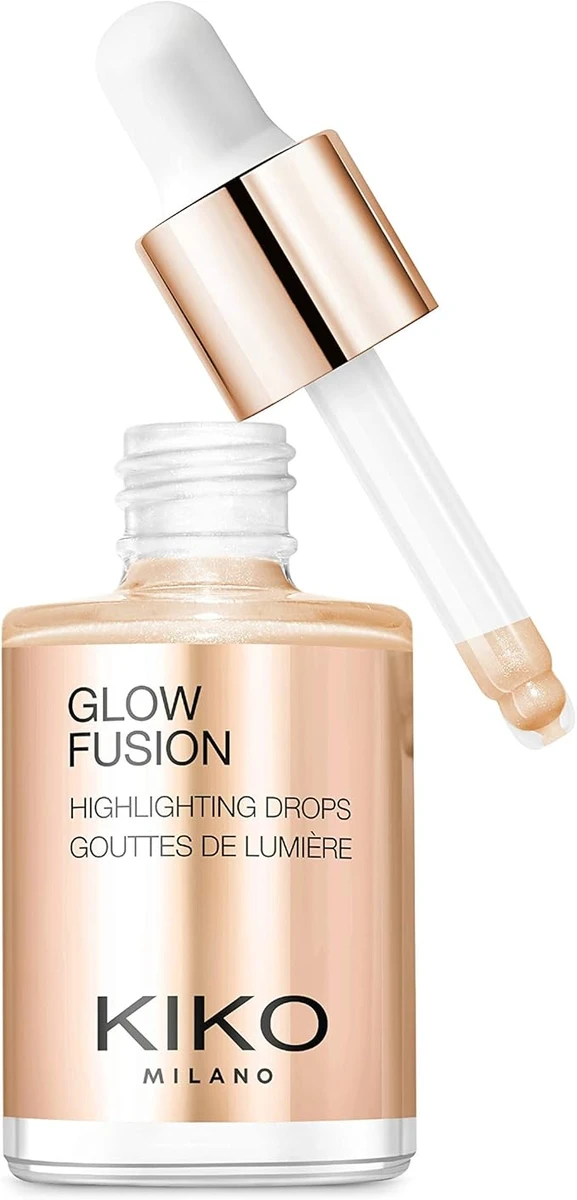 KIKO Milano Glow Fusion Highlighting Drops 03 | Enlumineur Liquide Pour Le Visage Au Fini Métallisé