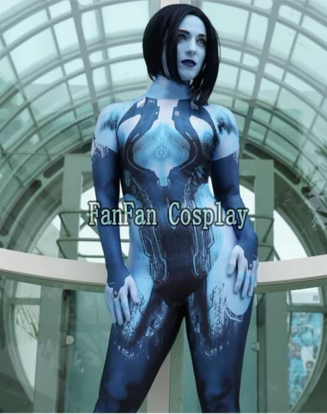 Costume de Cosplay Halo en Spandex imprimé 3D pour femme, Costumes de Cosplay d'halloween, body Zentai - AliExpress 200000532