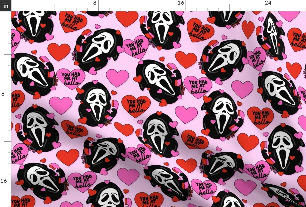 SCREAM LOVE HELLO-BRIGHT Fabric | Spoonflower