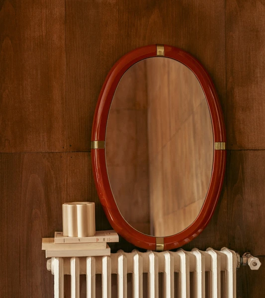 Miroir Marcello laqué brique