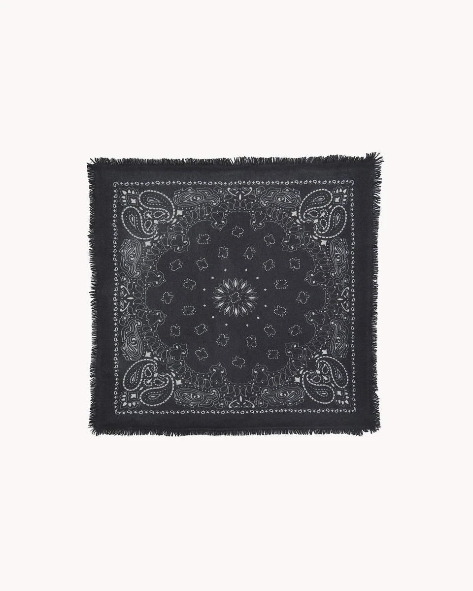 Petit Bandana Cachemire Noir | Kujten Cachemire