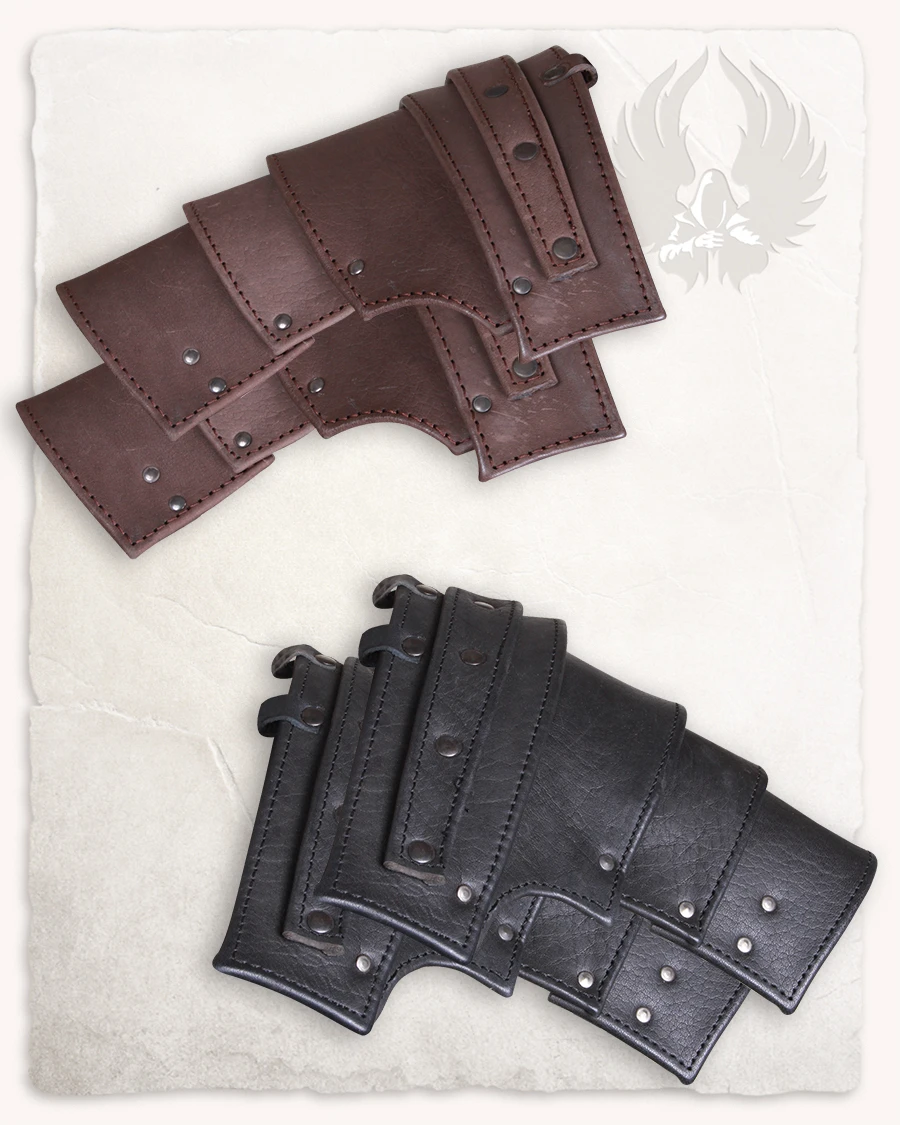 Albrecht spaulders | brun | leather armor | 988713