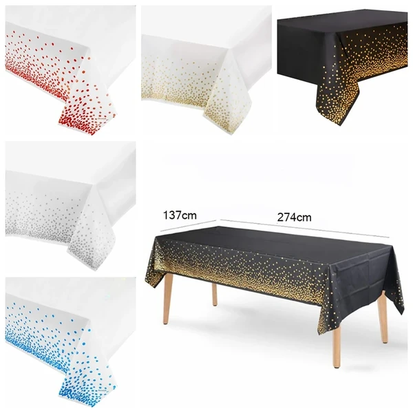 Nappe de Décoration à Points Noirs Bronzants, Poulet, localité, Rose, Or, Argent, Fournitures de Banquet, Anniversaire, Mariage - AliExpress 15