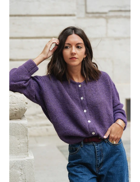 Gilet Léandre aubergine