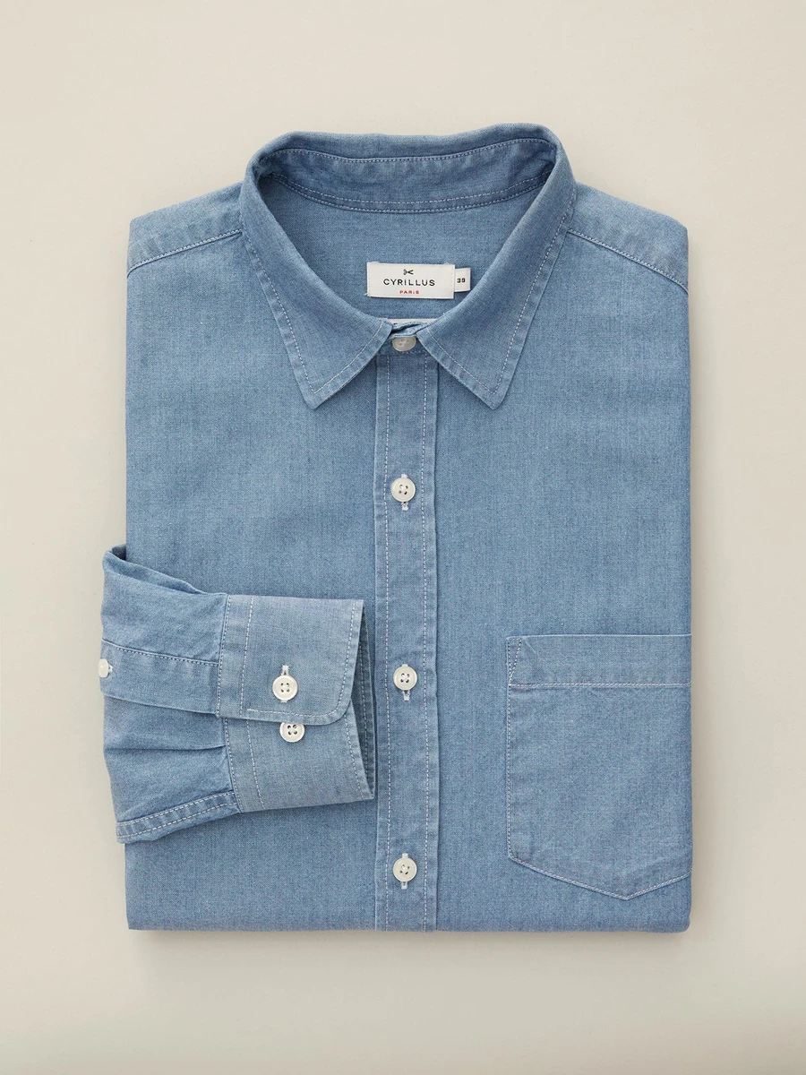 Chemise Regular Fit homme en chambray