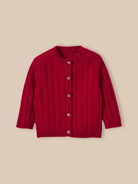 Gilet en pure laine mérinos Bébé