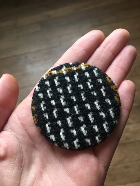 Badge vintage en tweed