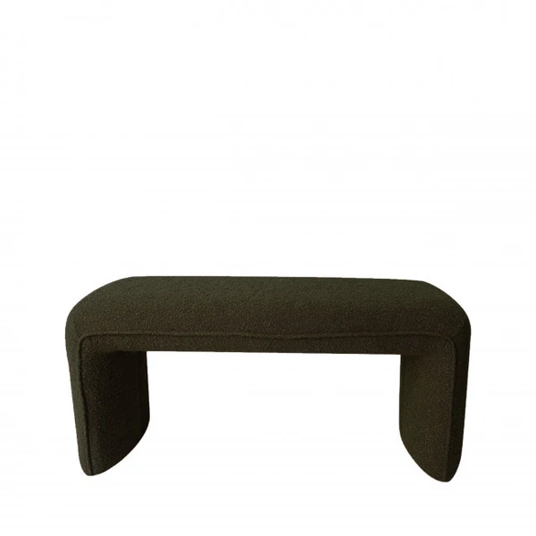 Full - Banc rembourré en tissu bouclette L100cm