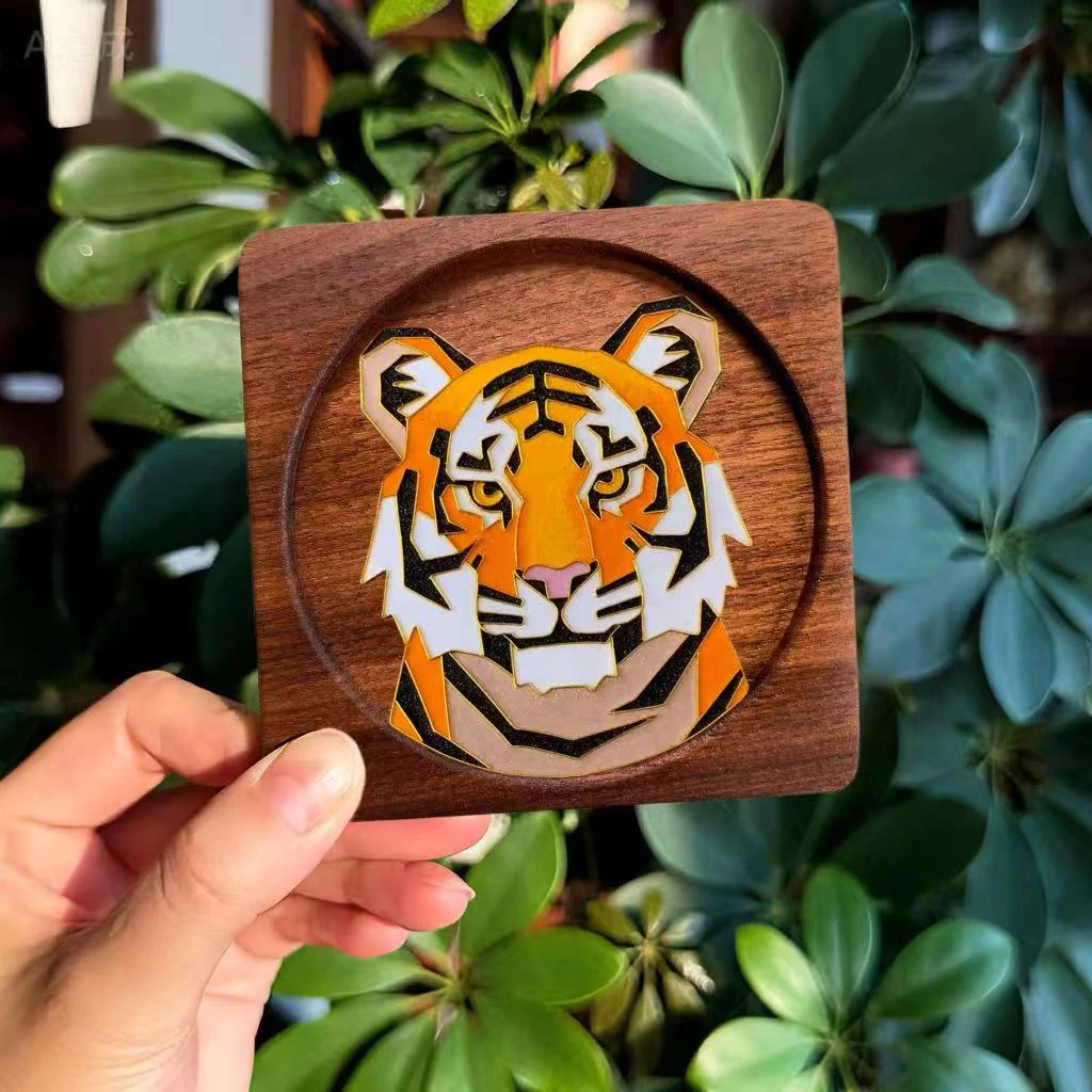 kit de peinture cloisonné tigre AVEC OUTILS