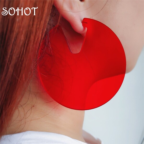 SOHOT – boucles d'oreilles colorées en forme de bonbon pour Femme gitane, accessoires de fête, Bijoux créatifs d'été, nouvelle collection